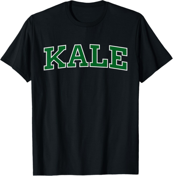 Kale University Leaf Green Organic Gardener Go Vegan T-Shirt - Image 2